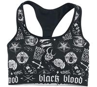 Black Blood by Gothicana Donna Reggiseno Bikini Nero XL
