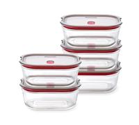 BLACK + BLUM Barattoli salvafreschezza in vetro con coperchio, set da 5