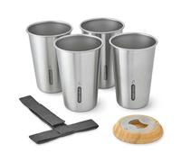 black+blum - Becher Set aus Edelstahl - Pentolino 500 ml grigio