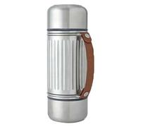 Black+Blum - Thermos isolato Explorer Duo, in acciaio inox 304, con coperchio a prova di perdite, cinturino in nylon e due tazze in acciaio a doppia parete, mantiene caldo e freddo per 24 ore, 1 litro