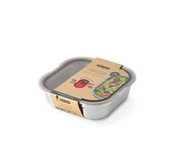 BLACK + BLUM - Lunch Box - Contenitore per il pranzo in acciaio inox per microonde, senza plastica, a prova di perdite, ermetico, coperchio con serratura - Adatto a microonde, lavastoviglie e forno