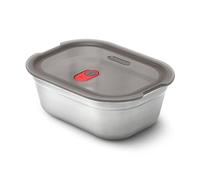 BLACK + BLUM Contenitore per pranzo in acciaio inox per microonde medio, 900 ml