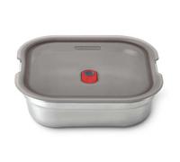 Black+Blum – Lunch Box Square 1,1 l – Acciaio inox, ermetico, microonde, lavastoviglie – Grigio