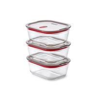 BLACK + BLUM Stack + Nest Meal Prep - Contenitori in vetro, 900 ml, set da