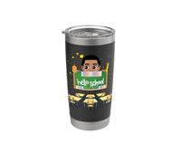 Black Boy Magic Back To School Hello Melanin Bambino Ragazzi Bicchiere termico in acciaio inox doppia parete
