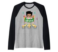 Black Boy Magic Back To School Hello Melanin Bambino Ragazzi Maglia con Maniche Raglan