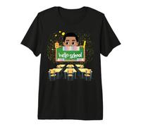 Black Boy Magic Back To School Hello Melanin Bambino Ragazzi Maglietta Premium