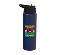 Black Brilliance Black History Month Onore Passato Forge Future Stainless Steel Insulated Water Bottle