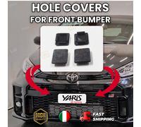 Black Bumper Number Plate Grill Hole Covers for 2021+ GR Yaris - Set of 4 pz