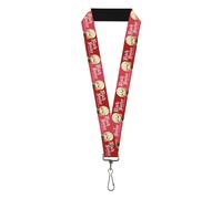 Black Butler Lanyard, Black Butler Chibi Edgar Redmond Pose and Title Logo Reds,