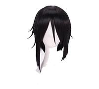 Black Butler Sebastian Michaelis Cosplay Wigs Short Black Heat Resistant Synthetic Hair Wig + Wig Cap