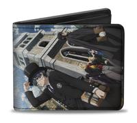 Portafoglio Black Butler, Bifold, Black Butler Ciel e Sebastian Weston College House, in pelle vegana