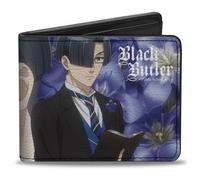 Black Butler Wallet, Bifold, Black Butler Lawrence Bluewer Gentian Face and Pose