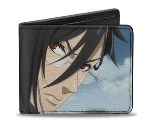 Black Butler Wallet, Bifold, Black Butler Sebastian Michaelis Pose and Title Log