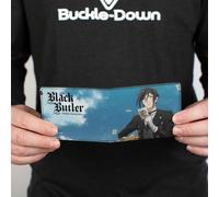 Black Butler Wallet, Bifold, Black Butler Sebastian Sky Scene Pose and Title Log