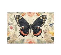 Black Butterflies Are Among The Flowers Puzzle da 1000 pezzi per adulti puzzle in legno per adulti regali decorazione della casa
