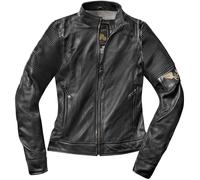Black-Cafe London Amol Giacca donna in pelle moto, nero, taglia M per donne