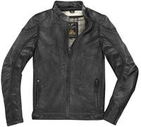 Black-Cafe London Atlanta Giacca moto in pelle, nero, taglia 56 per maschi