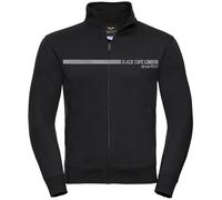 Black-Cafe London Elegance Giacca sudore, nero-grigio, taglia S per maschi