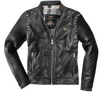 Black-Cafe London Milano 2.0 Giacca in pelle motociclistica, nero, taglia 54 per maschi