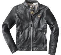 Black-Cafe London Milano Giacca moto in pelle, nero, taglia 52 per maschi