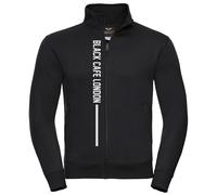 Black-Cafe London Stripe Giacca sudore, nero-bianco, taglia S per maschi