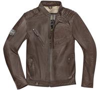 Black-Cafe London Tokio Giacca moto in pelle, marrone, taglia 52 per maschi