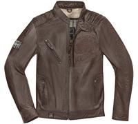 Black-Cafe London Tokio Giacca moto in pelle, marrone, taglia 58 per maschi