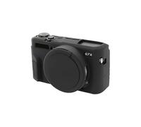 (Black) Canon PowerShot G7 X Mark II / G7X2 Soft Silicone Protective Case with Lens Cover