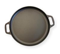 Black Cast Iron 14 Pizza Pan | Skillet for cooking | Long lasting and durable