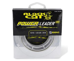 Black Cat Ø1,40 mm Power Leader 20 m 150 kg, 330lbs, verde, 1,40 mm