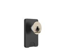 Black Cat | Amante dei libri | Nerd Book Lover | simpatico gatto floreale PopSockets PopWallet per MagSafe