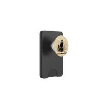 Black Cat | Amante dei libri | Nerd Book Lover | simpatico gatto floreale PopSockets PopWallet per MagSafe