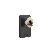 Black Cat | Amante dei libri | Nerd Book Lover | simpatico gatto floreale PopSockets PopWallet per MagSafe