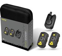 Black Cat Battaglia Avvisatore Acustico Set 2+1 Nero/Catfish Pesca Indicatori