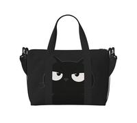 Black Cat, borsone da viaggio leggero, da portare con sé, per uomini e donne, impermeabile, per la notte, in palestra, per gite nel fine settimana