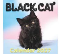 Black Cat Calendar 2027: Monthly Square photobook for Home and Office Organization Featuring Adorable Kittens