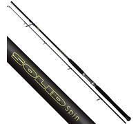 Black Cat Solid Spin, Carbonio con 30 tonnellate di Spinning Gatto Canna da Pesca per Pesce, Nero, 2,40 m