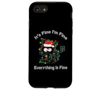 Black Cat Christmas Va bene Sto bene Va tutto bene Custodia per iPhone SE (2020) / 7/8