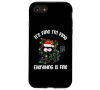 Black Cat Christmas Va bene Sto bene Va tutto bene Custodia per iPhone SE (2020) / 7/8