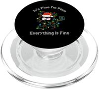 Black Cat Christmas Va bene Sto bene Va tutto bene PopSockets PopGrip per MagSafe