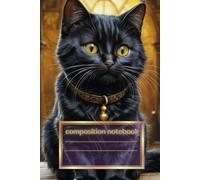 Black Cat composition notebook: Cute Cat, Notebook For Kids, Teens, Students, And Cats Lovers,120 pages, 6x9 inches