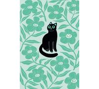 Black Cat Floral Notebook, Blue (Notebook and diary).: A whimsical writing companion featuring black cats and blue flowers.