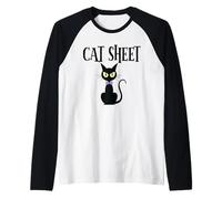 Black Cat Halloween - Carino Spooky Kitty Amanti Gatto Mamma Gatto Maglia con Maniche Raglan