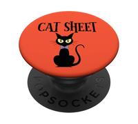 Black Cat Halloween - Carino Spooky Kitty Amanti Gatto Mamma Gatto PopSockets PopGrip Adesivo