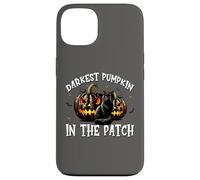Black Cat Halloween Graphic For Darkest Pumpkin In The Patch Custodia per iPhone 13