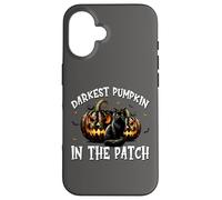 Black Cat Halloween Graphic For Darkest Pumpkin In The Patch Custodia per iPhone 16