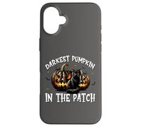 Black Cat Halloween Graphic For Darkest Pumpkin In The Patch Custodia per iPhone 16 Plus