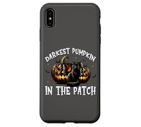 Black Cat Halloween Graphic For Darkest Pumpkin In The Patch Custodia per iPhone XS Max