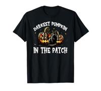 Black Cat Halloween Graphic for Darkest Pumpkin in The Patch Maglietta